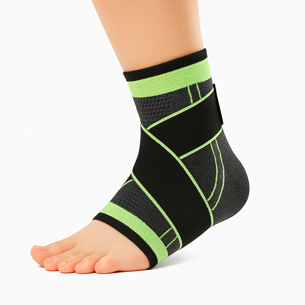 StrideSupport plantar fasciitis compression sleeve in green