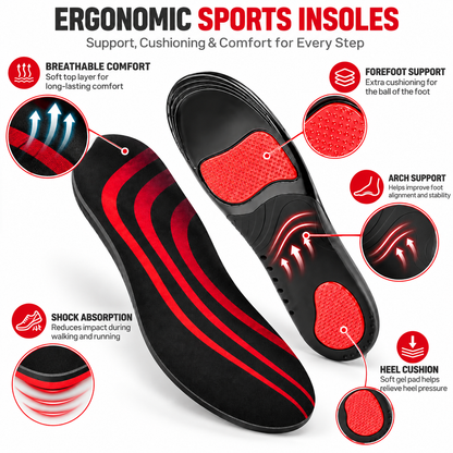 StrideSole™ Heel & Arch Comfort Insoles