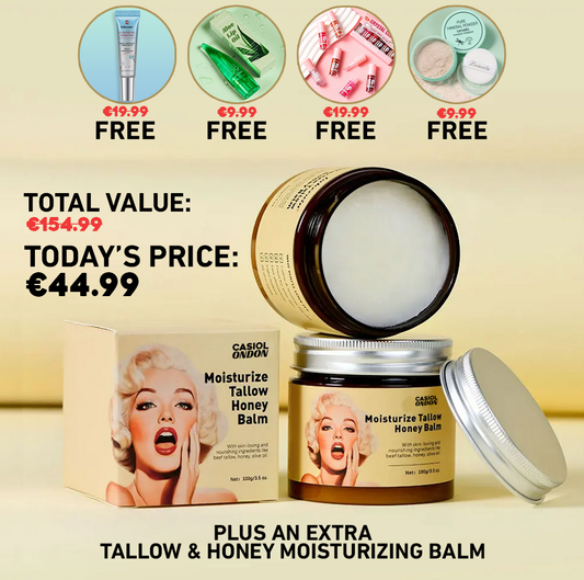 2 Tallow & Honey Moisturizing Balms | Deep Hydration Cream for Face & Body + 4 free gifts