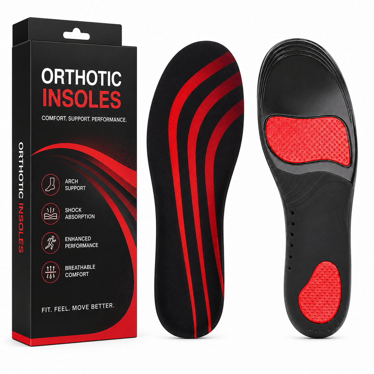 StrideSole™ Heel & Arch Comfort Insoles